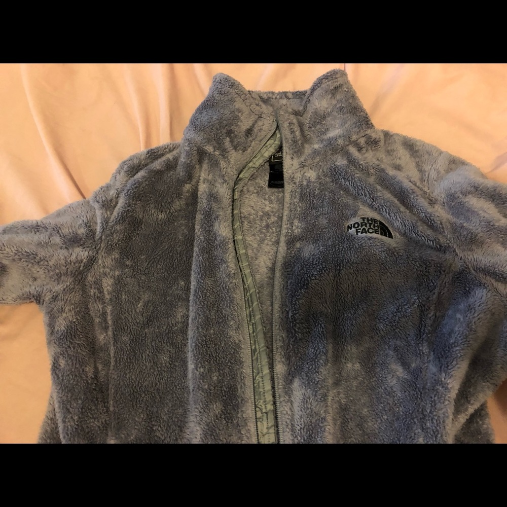North face fuzzy jacket
